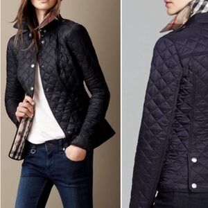 Used Burberry Brit Quilted Jacket Black